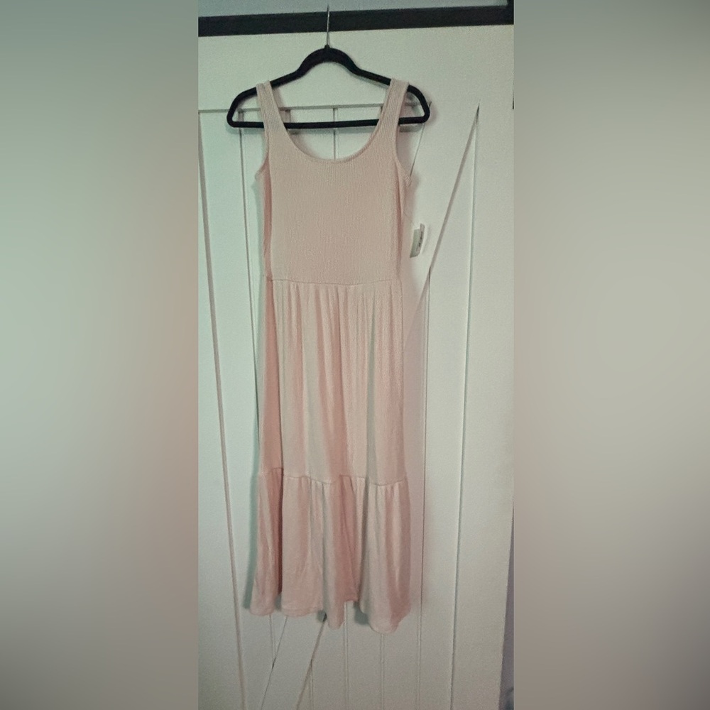 Daily Ritual Pale pink midi dress